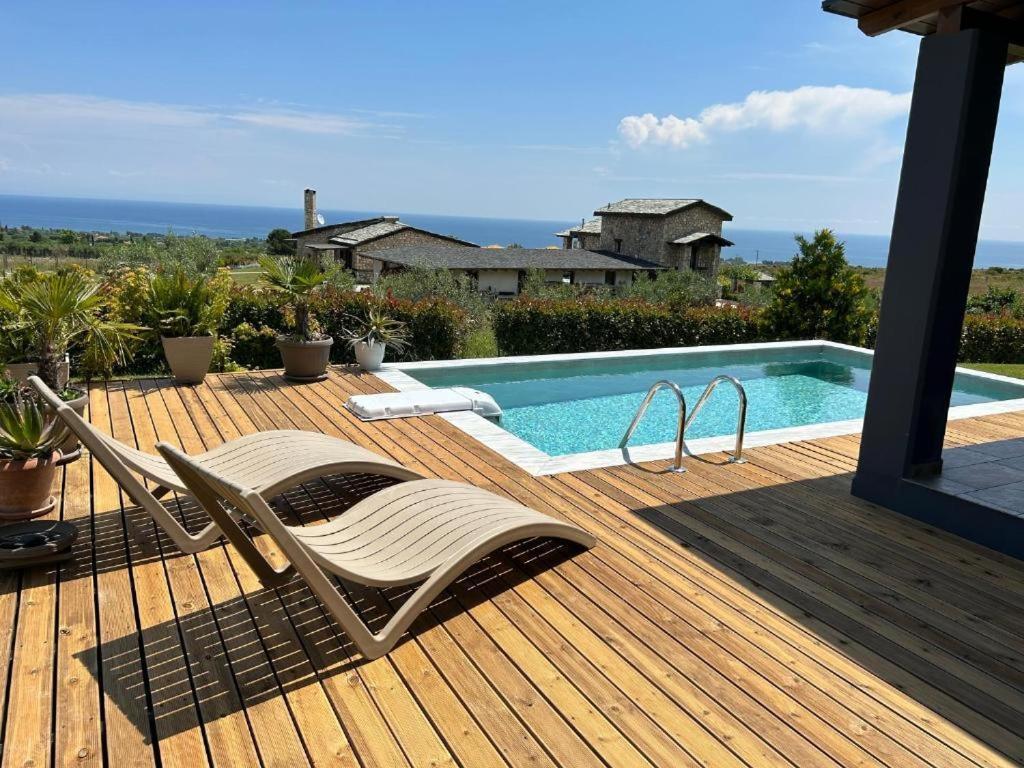 Zeusplace Pool Villa Olympus Riviera Литохоро Экстерьер фото